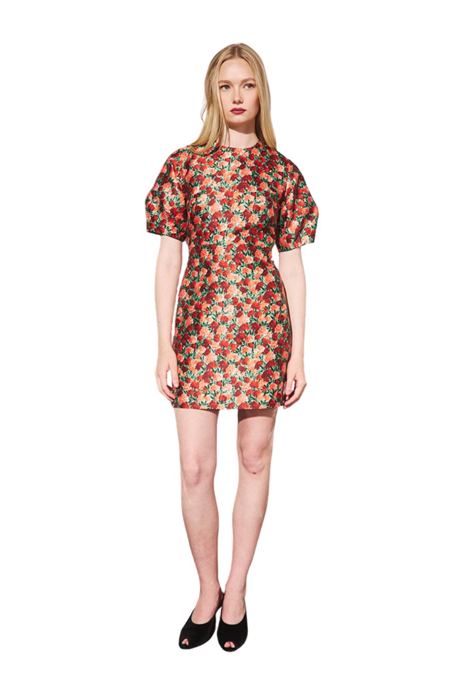 Harmony Dress in Crimson Blossom by Hunter Bell