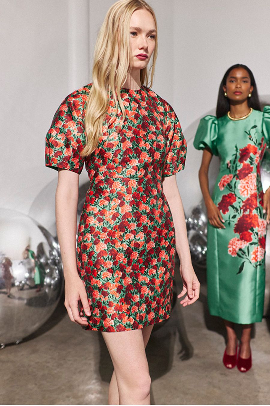 Harmony Dress in Crimson Blossom by Hunter Bell
