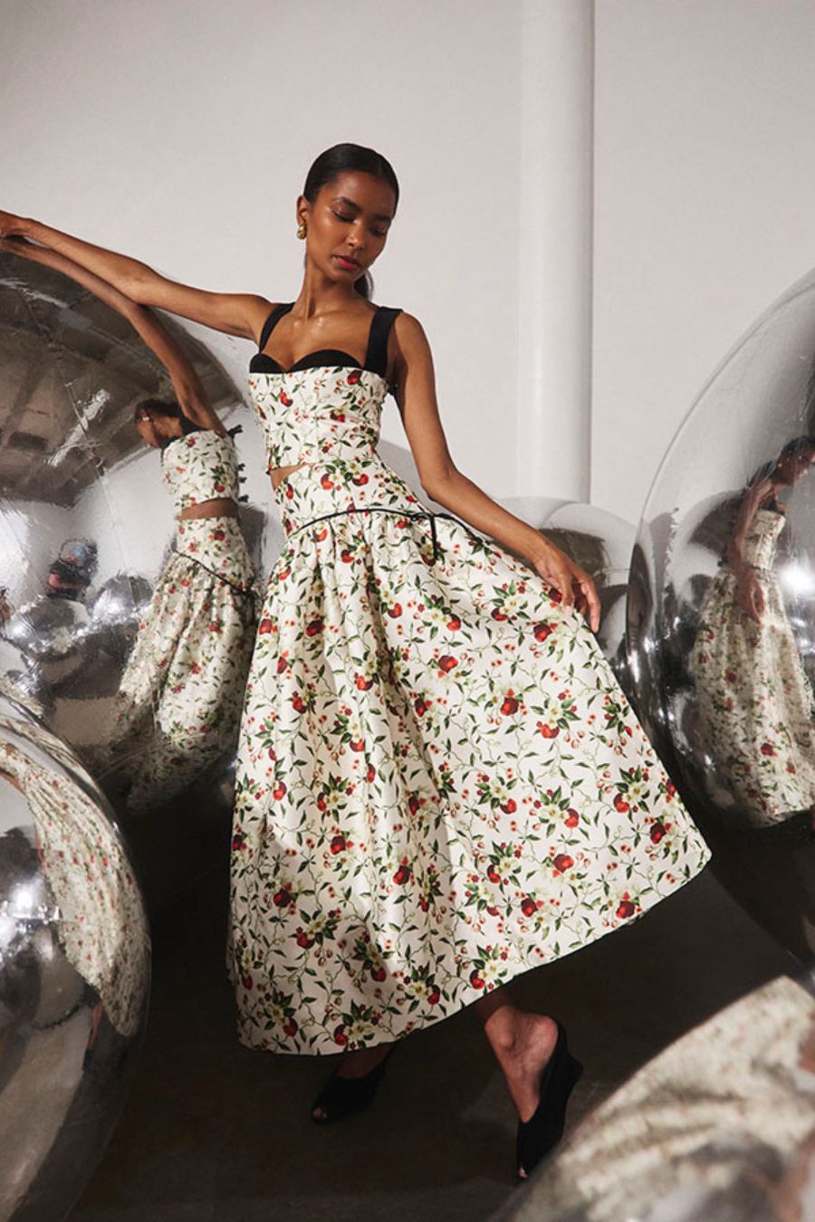 Nolita Skirt in Camellia Ivory by Hunter Bell