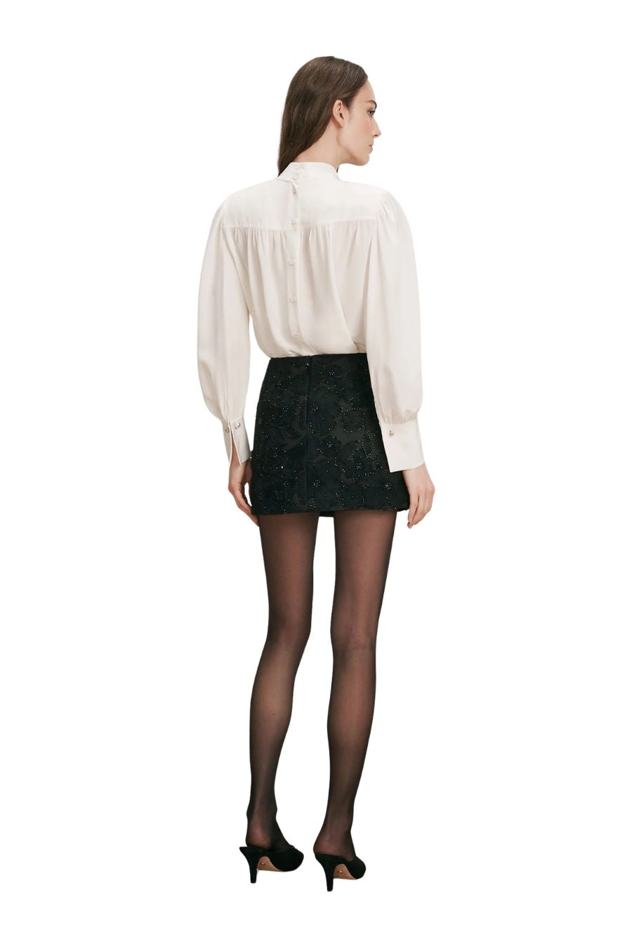 TS Olenna Skirt in Black Embellishment