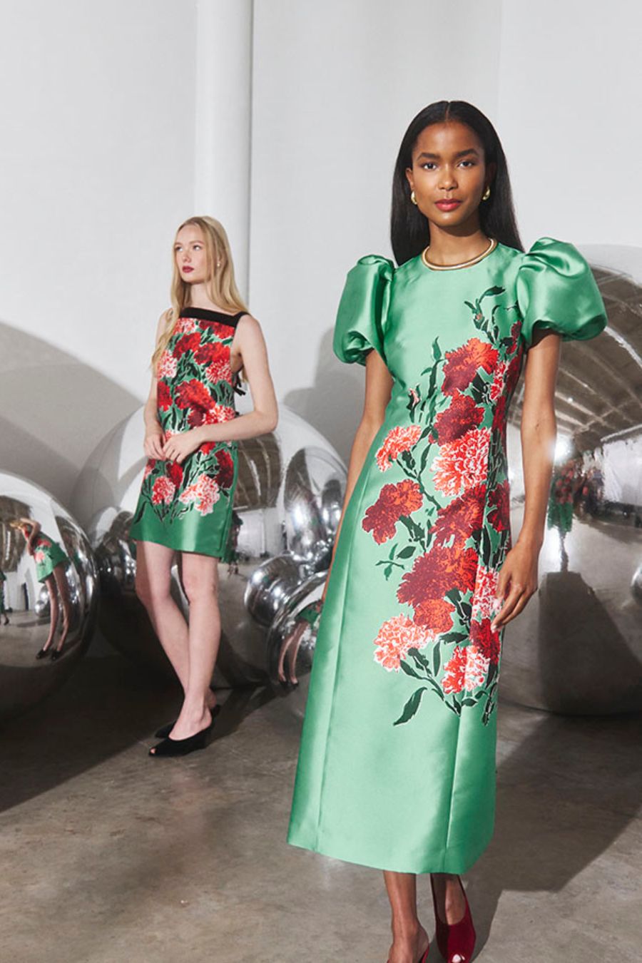 Vesper Dress in Evergreen Conservatory by Hunter Bell