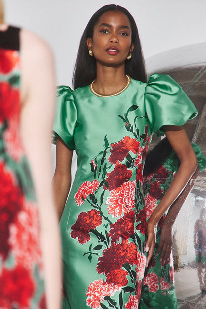 Vesper Dress in Evergreen Conservatory by Hunter Bell