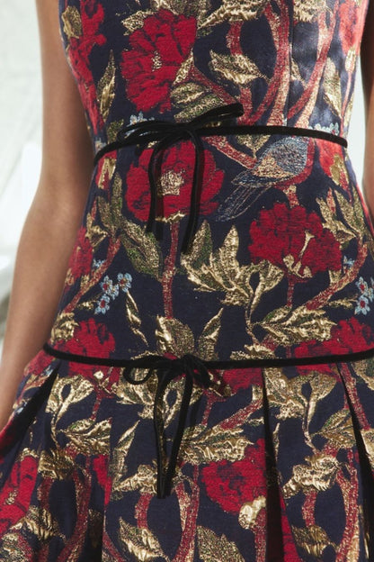 Rosalind Dress in Palais Floral Gold by Hunter Bell