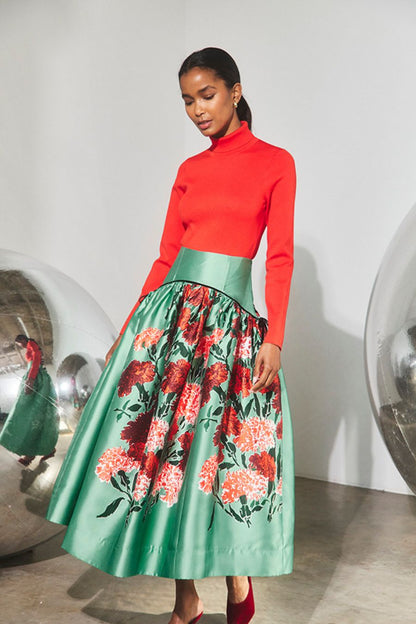 Nolita Skirt in Evergreen Conservatory