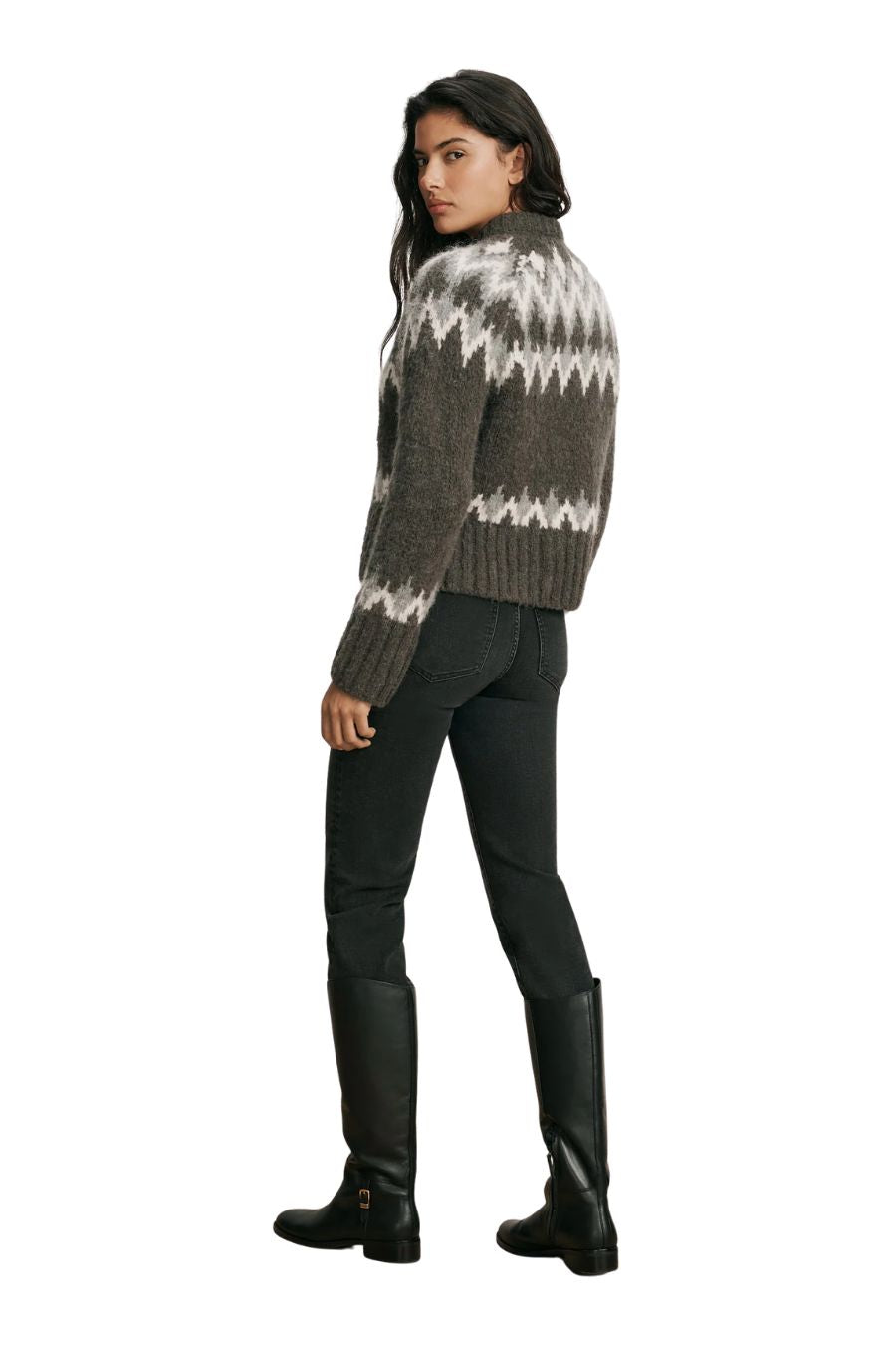 TS Christina Fairisle Cardigan in Garden Shadow Multi