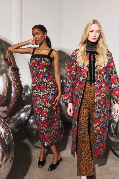 Portman Coat in Palais Floral Gold
