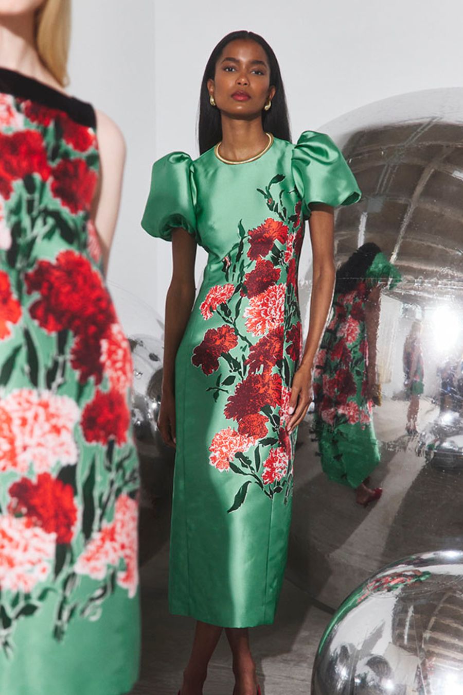Vesper Dress in Evergreen Conservatory by Hunter Bell