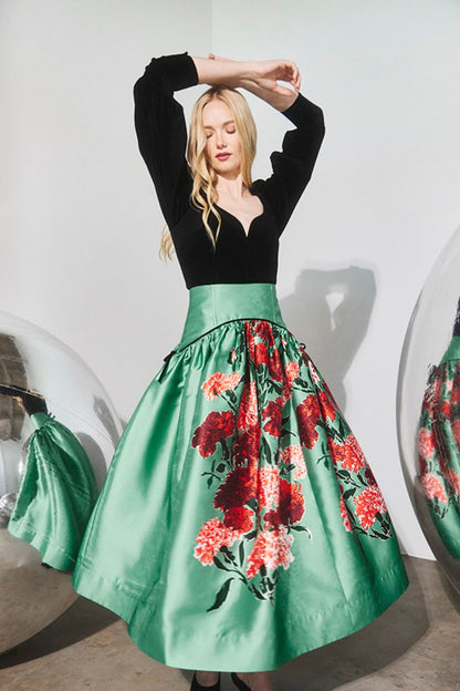 Nolita Skirt in Evergreen Conservatory