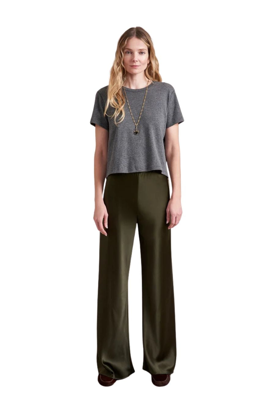 Colby Pant in Olive by LA LIGNE