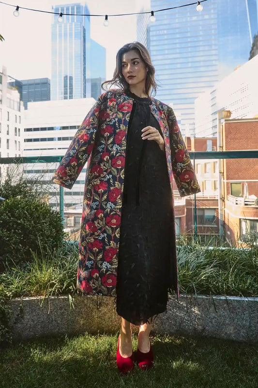 Portman Coat in Palais Floral Gold by Hunter Bell