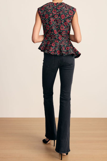 Elisara Top in Black Multi