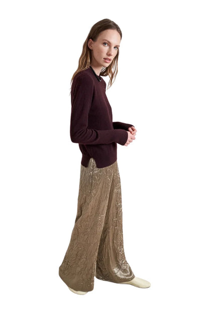 Solid Lean Lines Sweater in Port by LA LIGNE