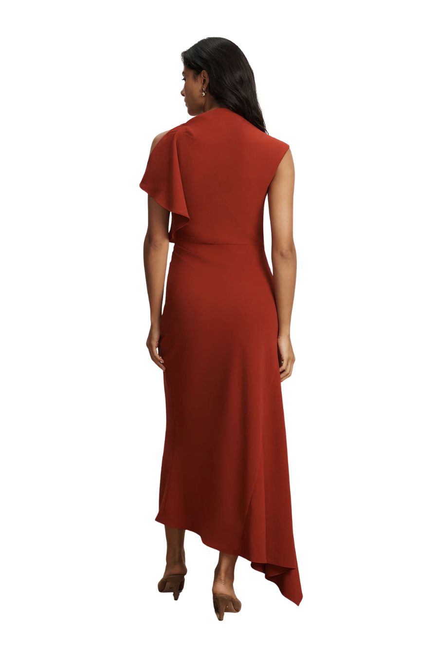 Brett Dress in Cardinal Red