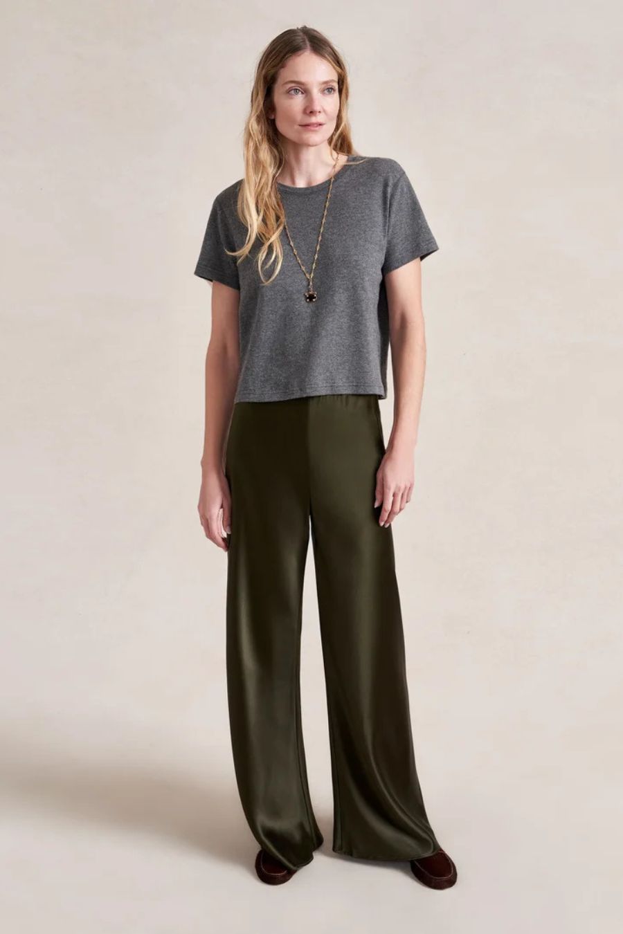 Colby Pant in Olive by LA LIGNE