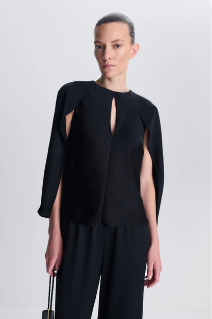 Lauren Cape Top in Black