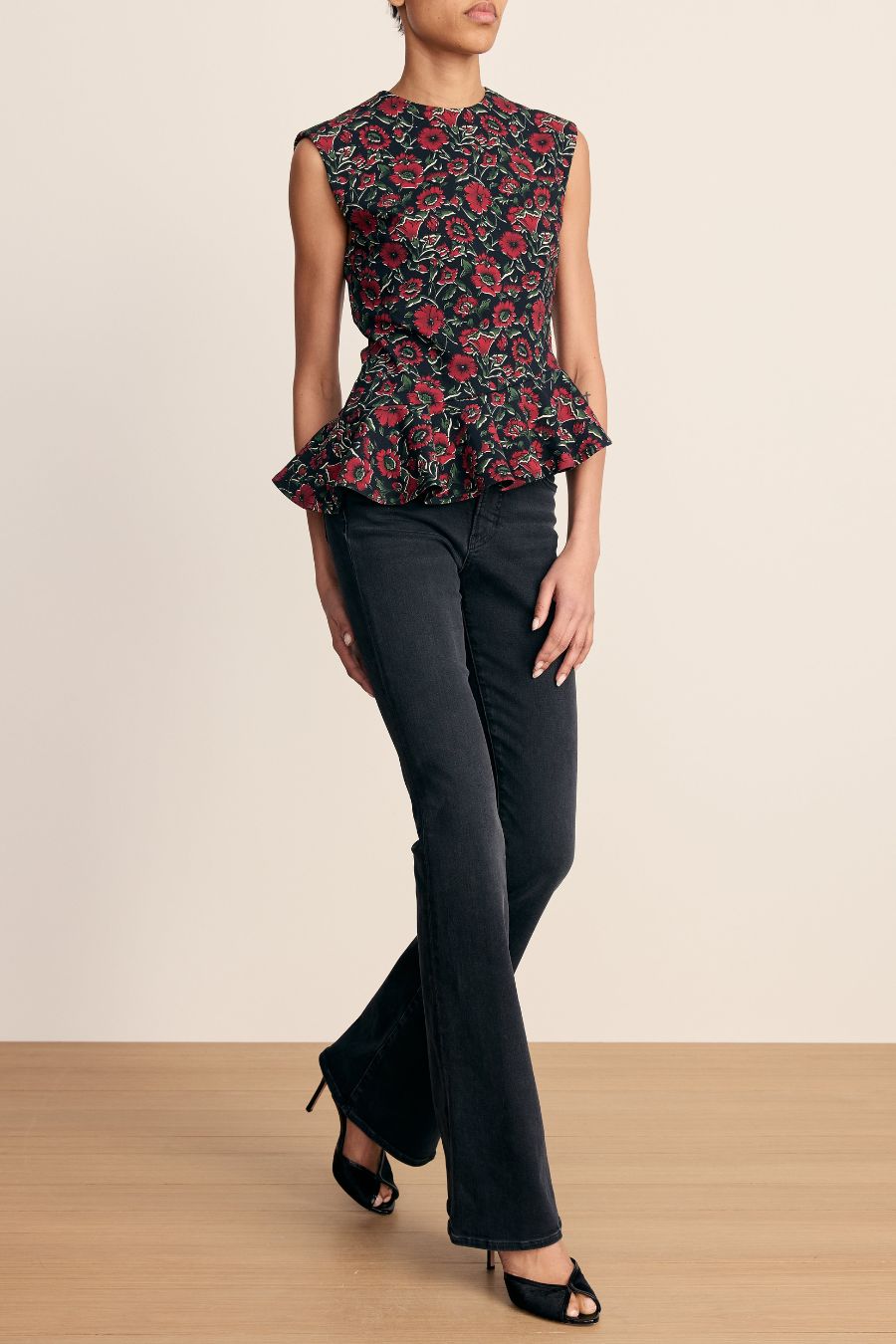 Elisara Top in Black Multi