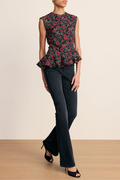 Elisara Top in Black Multi