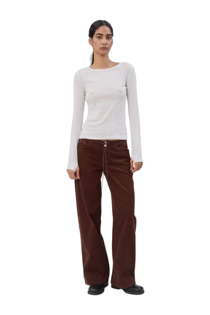 Cool Jean in Chocolate Corduroy