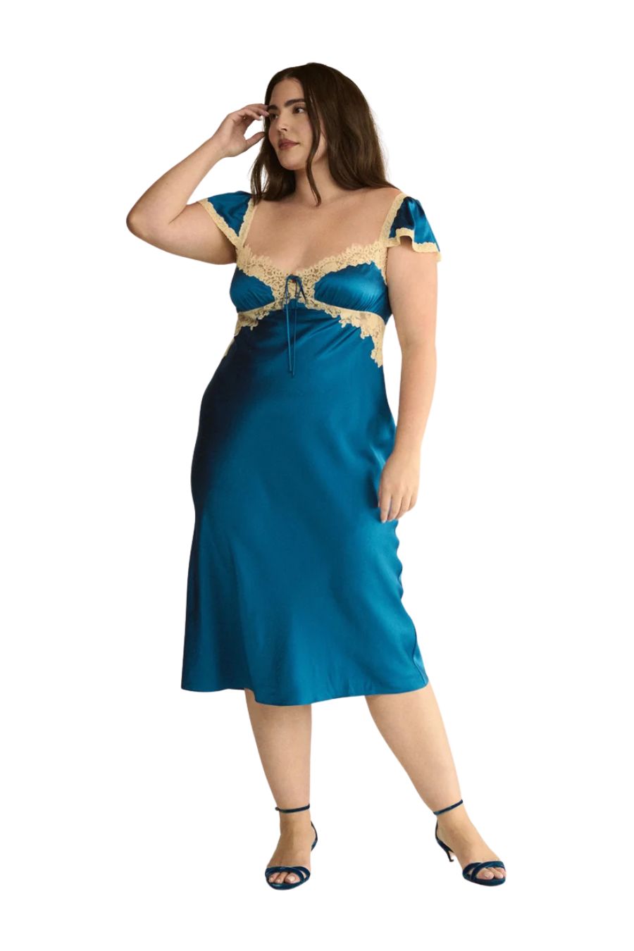 Valline Dress in Sapphire