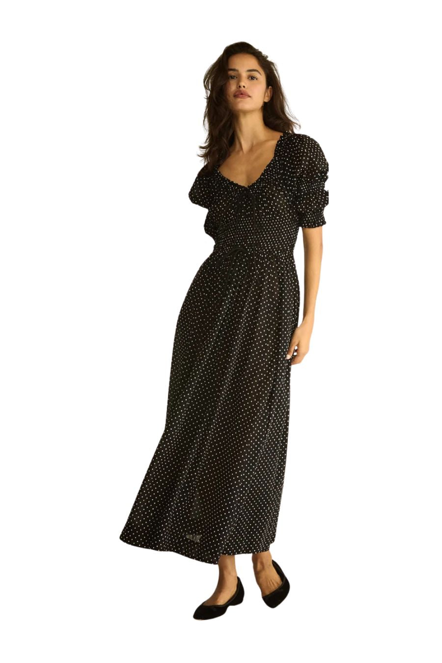 Ischia Dress in Noir Dot