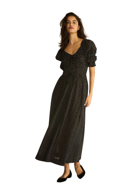 Ischia Dress in Noir Dot