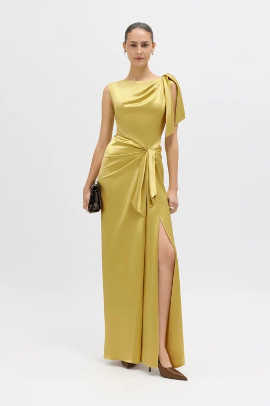 Florence Gown in Citron by Delphine