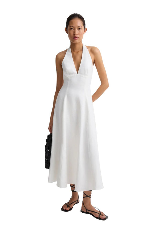 Marais Midi Dress in White by Faithfull the Brand