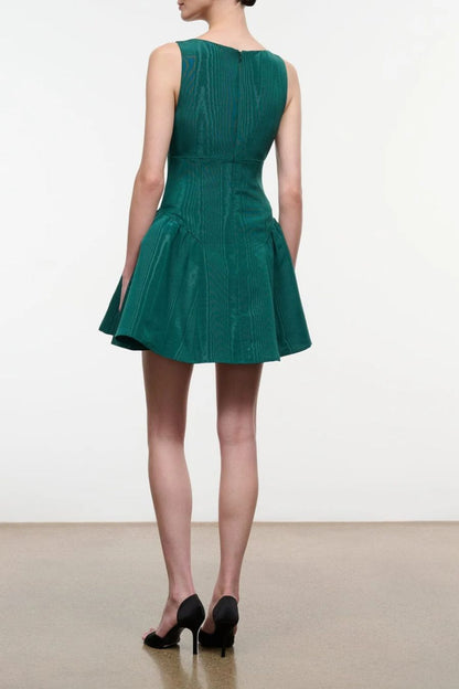 Gwenette Mini Dress in Emerald