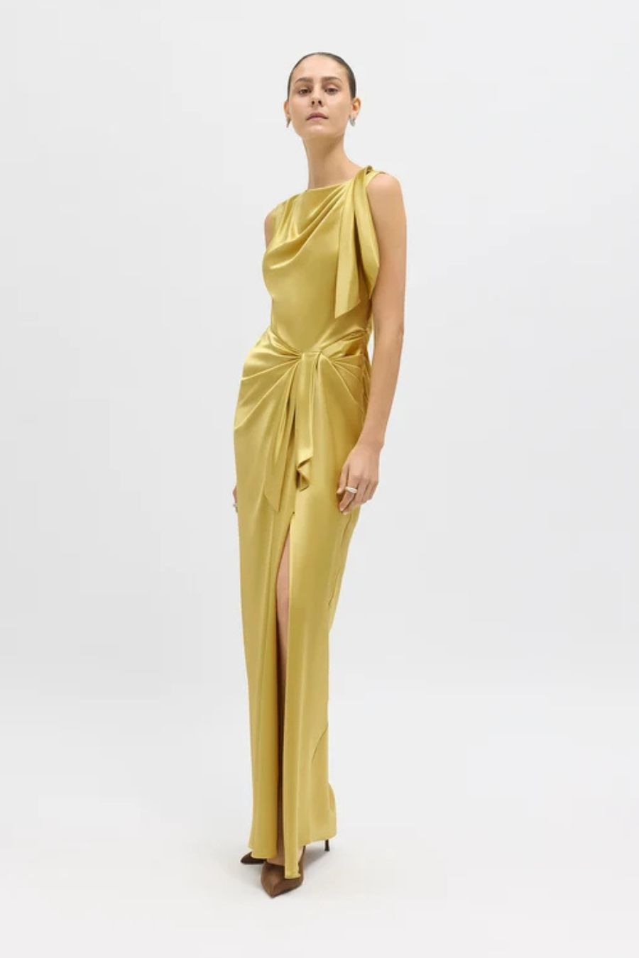 Florence Gown in Citron by Delphine