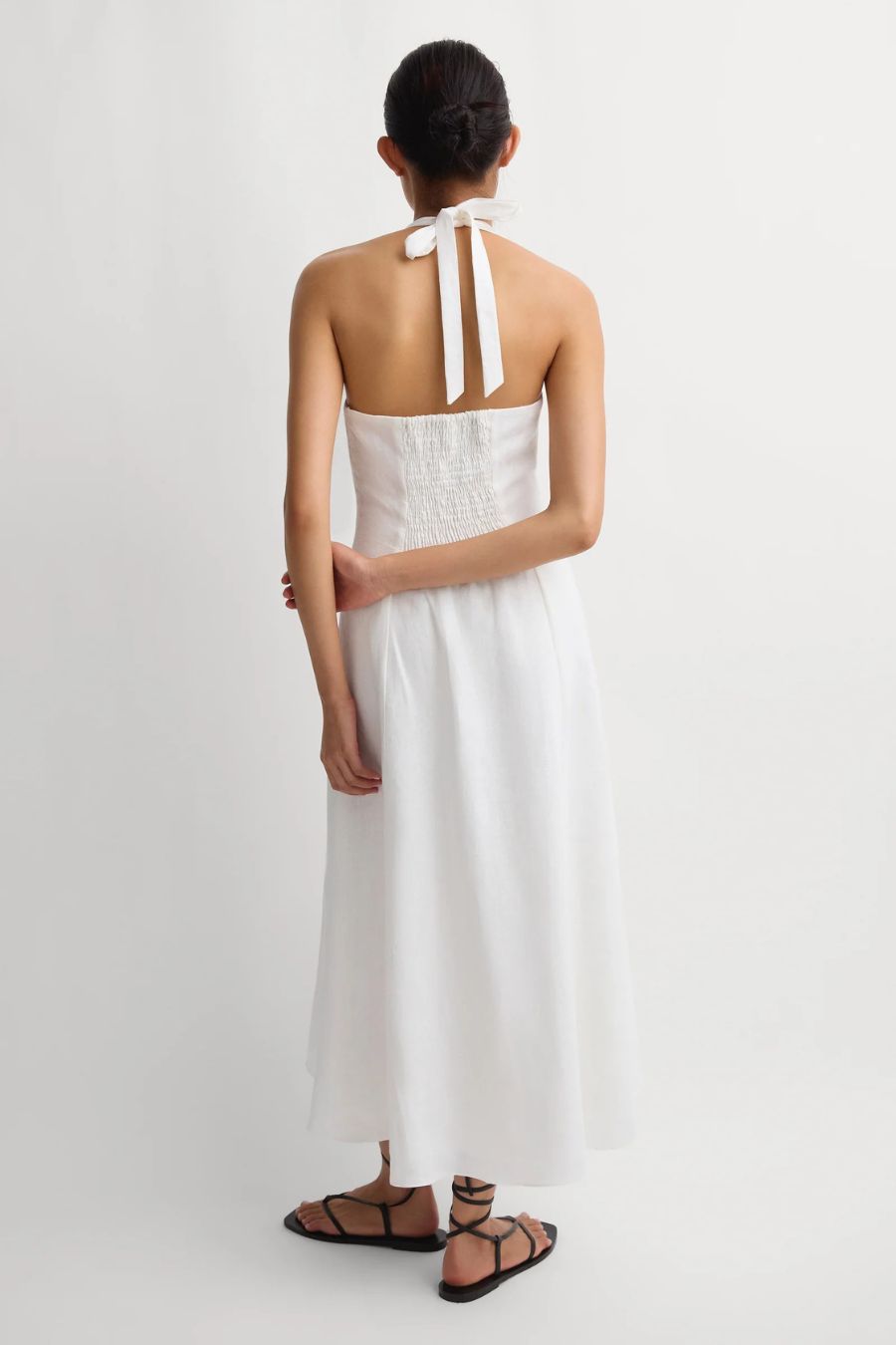 Marais Midi Dress in White by Faithfull the Brand