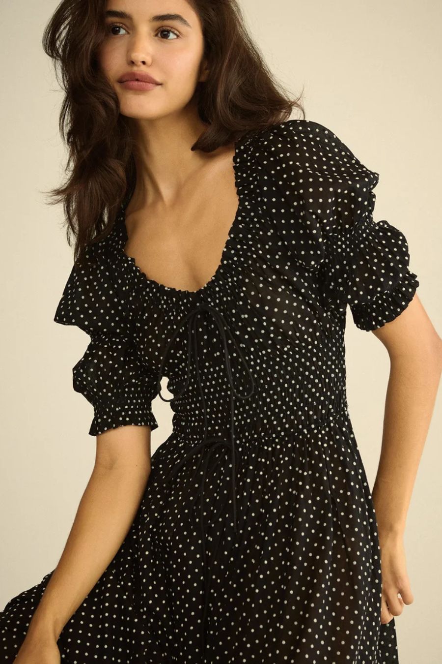 Ischia Dress in Noir Dot