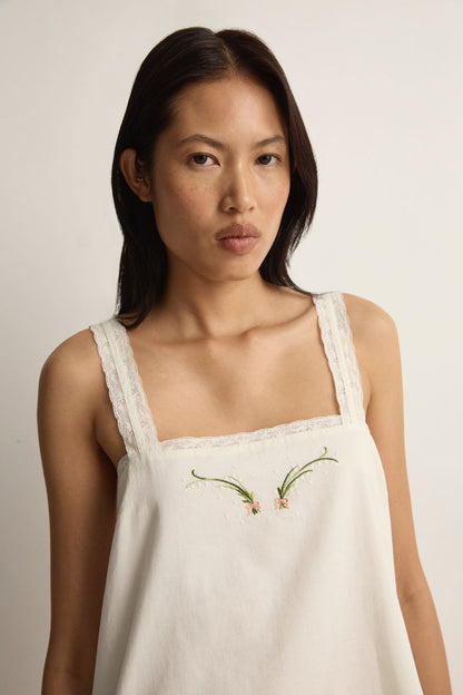 Valley Mini Dress in Cream