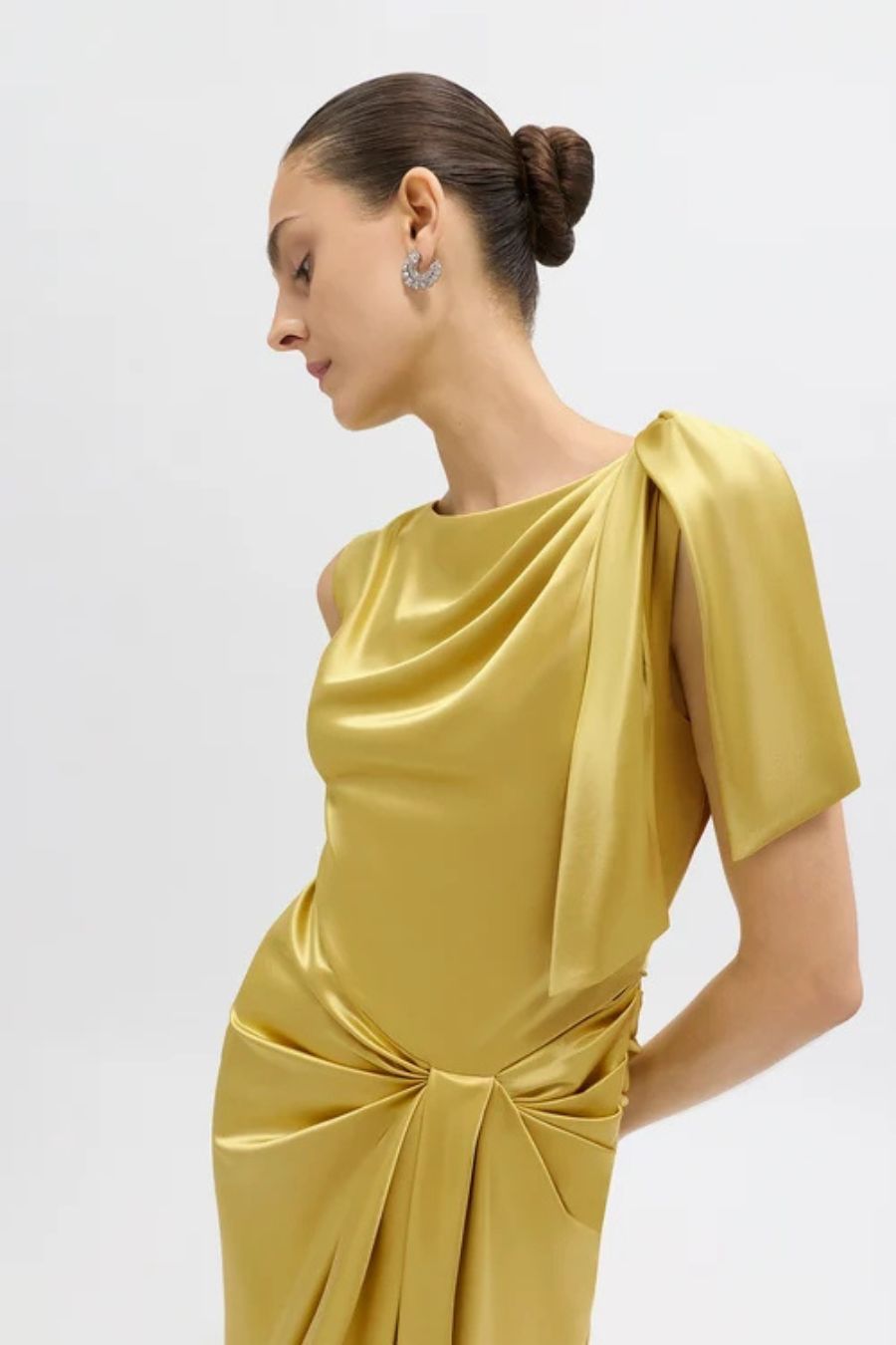 Florence Gown in Citron by Delphine
