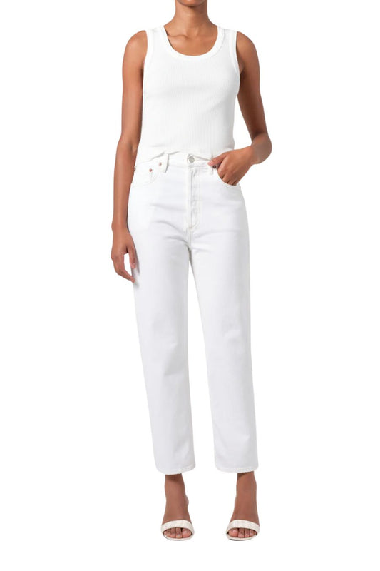 90's Crop Waist in Marshmallow