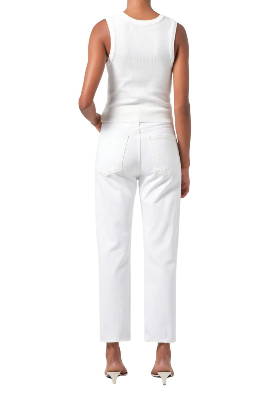 90's Crop Waist in Marshmallow