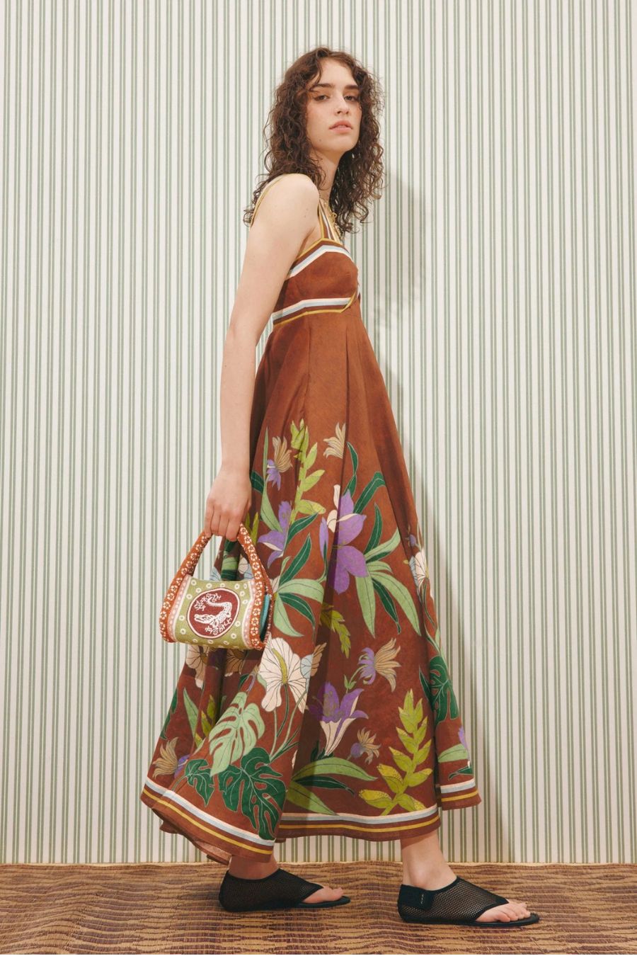 Alfie Twist Sundress in Chocolate