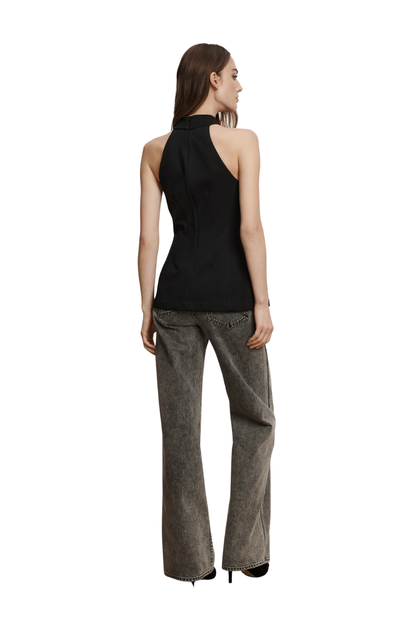 Johanne Halter Top in Black