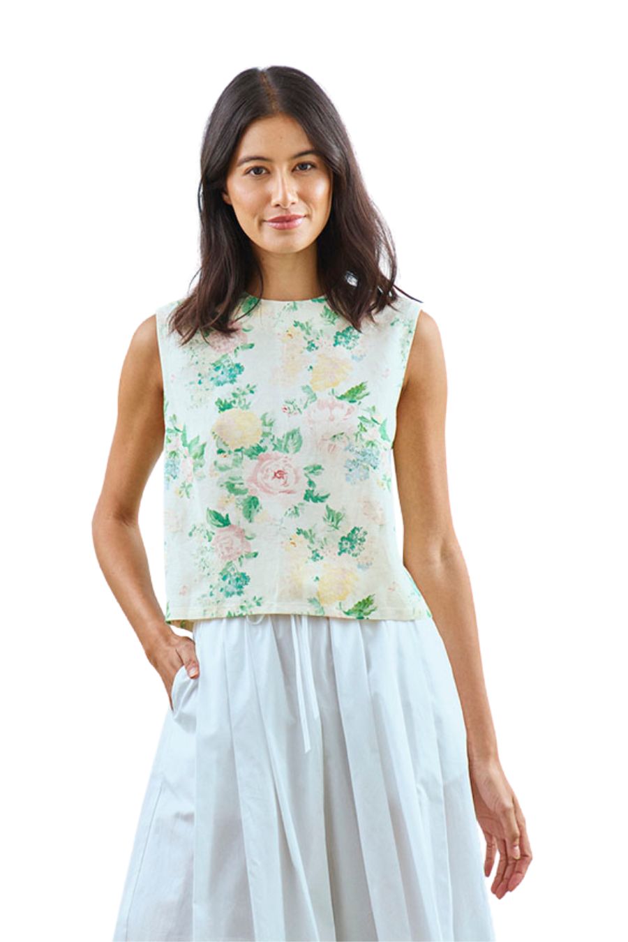 Manning Top in Garden Rose Peony