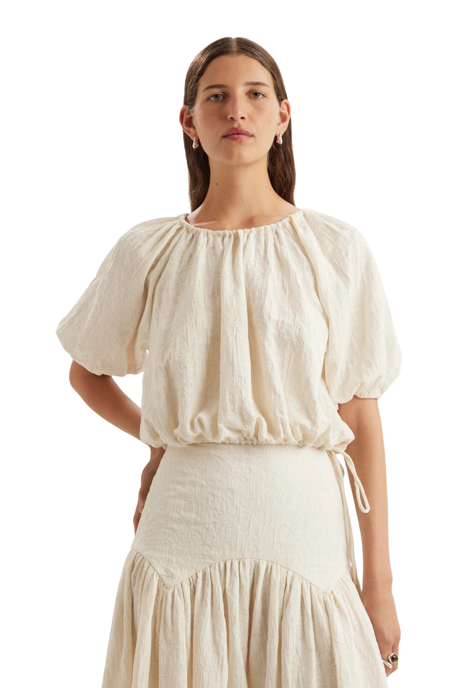 Lotus Top in Cream