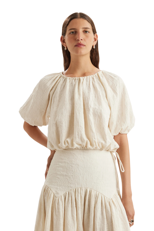 Lotus Top in Cream