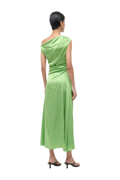 Phare Silk Dress in Sprout