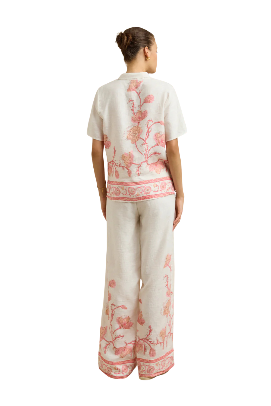 Florentine Pant in Hibiscus Bloom Pink