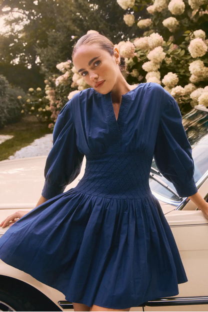 Siri Dress in Navy
