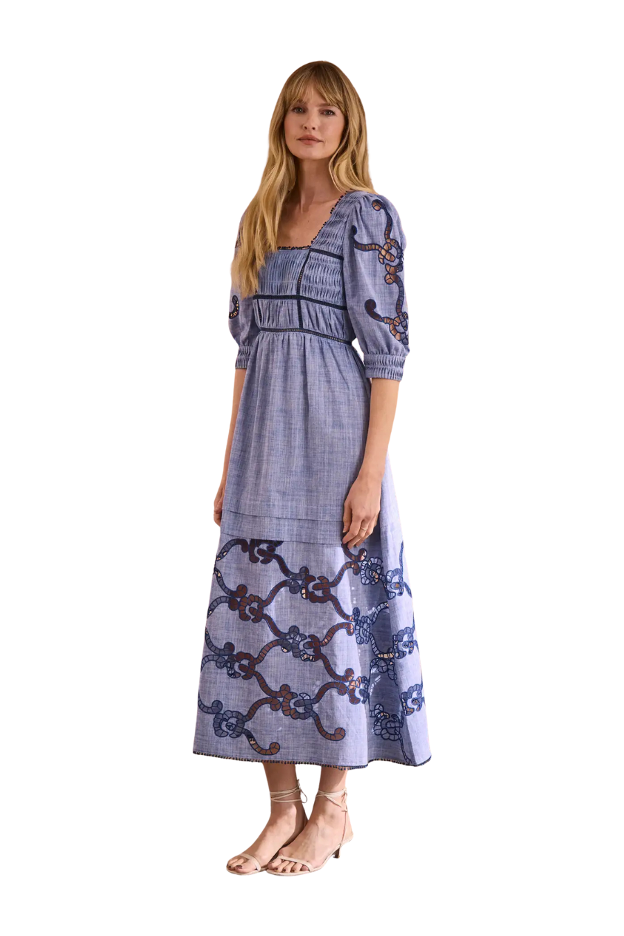 Rowe Dress in Seabank Chambray