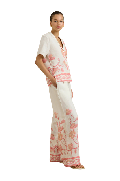Gabriella Shirt in Hibiscus Bloom Pink