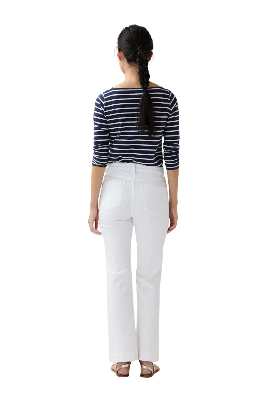 Kendall Flare 5-Pocket Jean in White