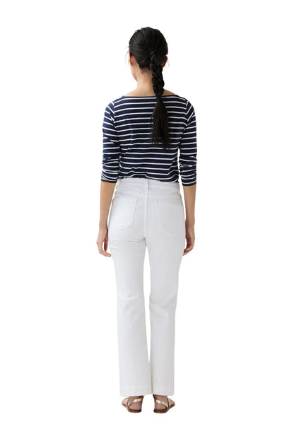 Kendall Flare 5-Pocket Jean in White