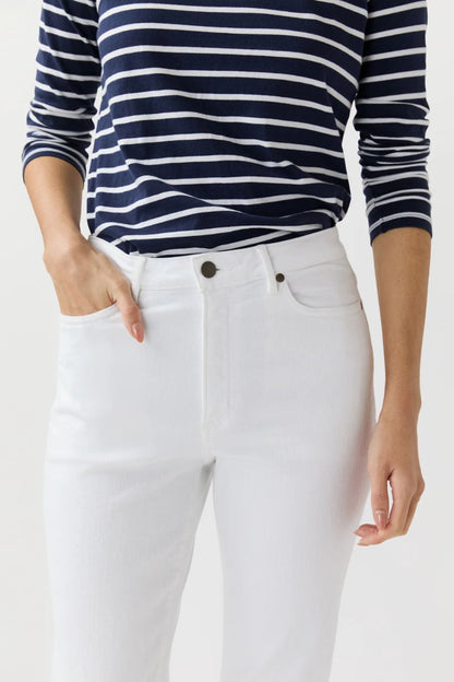 Kendall Flare 5-Pocket Jean in White