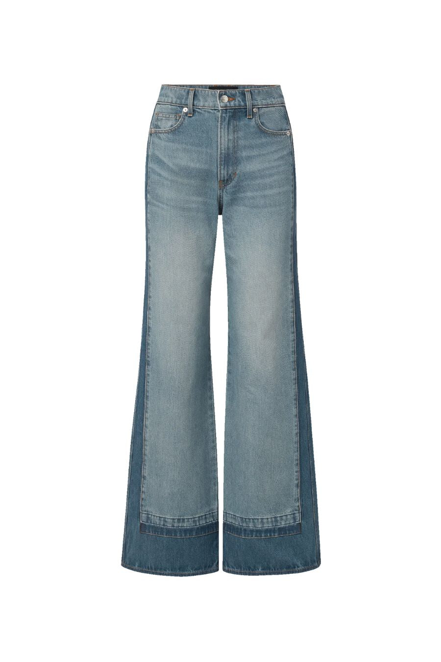 Taylor Wide-Leg Jean in Cloudy Colorblock