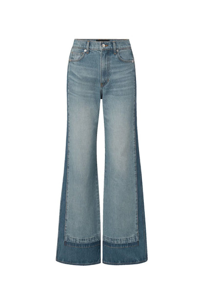 Taylor Wide-Leg Jean in Cloudy Colorblock